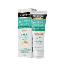Neutrogena Sun Fresh Protetor Solar Facial Para Pele Oleosa Derm Care Pele Morena FPS 70,40g