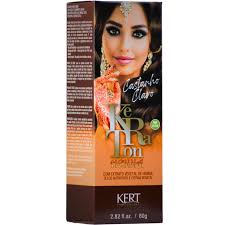 Keraton Coloração E Tratamento Para Cabelos Com Extratos Vegetais De Henna E Óleos Exóticos E Cistina Vegetal Henna Creme 80 G Castanho Escuro