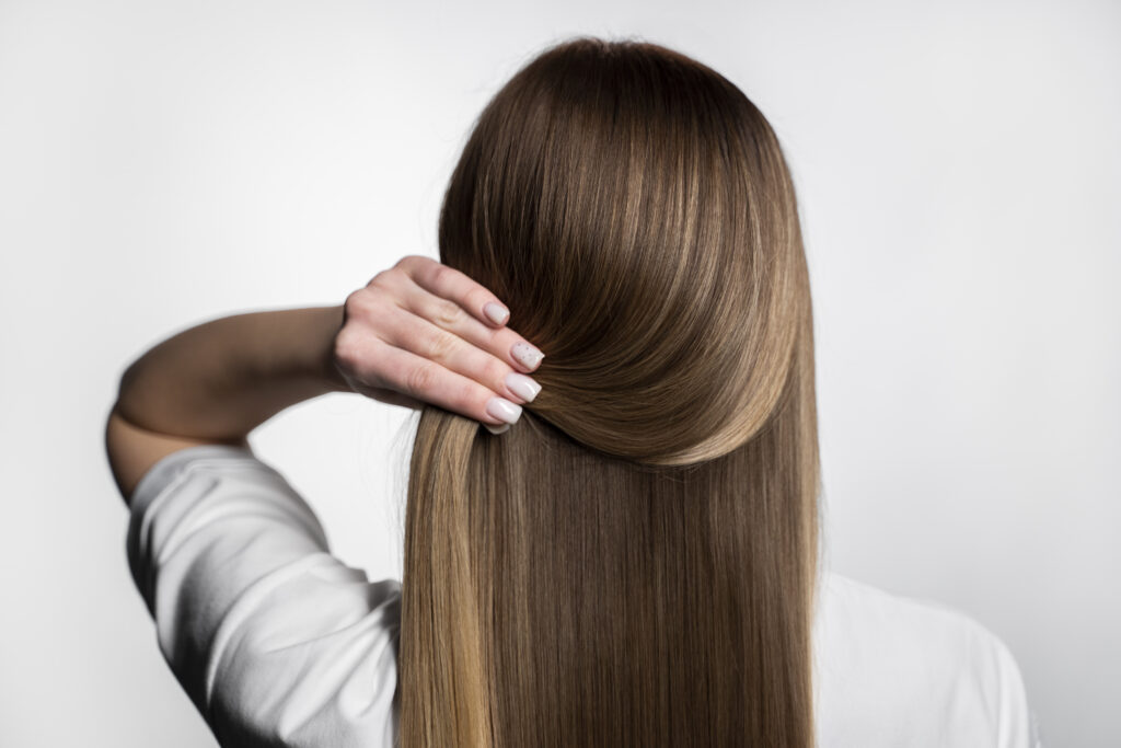 Freepik imagem cabelo sedoso com reconstrução capilar